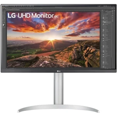 Image de ECRAN LG 27 Blanc 27UP850N W 16:9 UHD 4K 5ms 3840x2160 400cd/m2 2xHDMI DP 2xUSB 3.0 USB Type C FreeSync HP2x5W Pied réglab Haut Inc Neuf