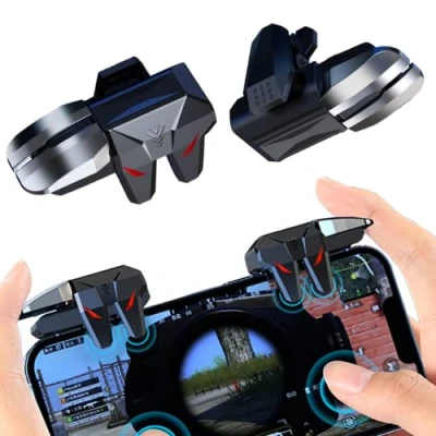 Image de Ozkak Mobile Trigger Controller 4 gâchettes L1R1 L2R2 Manette pour PUBG Telephone Portable Android iPhone iOS