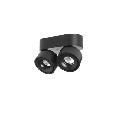 Image de LOOM DESIGN Aim spot pour plafond LED à 2 lampes noir
