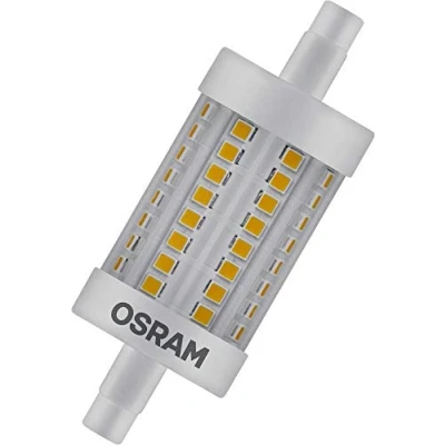 Image de OSRAM LED LINE R7S DIM Tube Crayon culot R7s, Gradable, 8,50W = 75W équivalent incandescent Blanc chaud 2700K