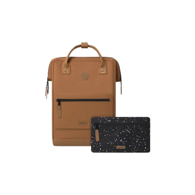 Image de CABAIA Modèle Turin Sac à dos avec 2 poches Maxi 25L Déperlant et Garantie vie Elegant pour Homme Femme Ecole, Voyage Affaires Certifié Vegan