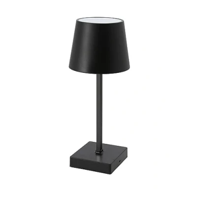 Image de Spetebo Lampe de table LED à piles Blanc chaud Fonctionne avec Noire chevet bureau décorative