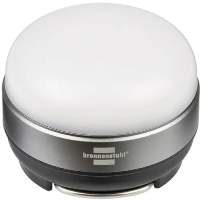 Image de Brennenstuhl Lampe LED multifonctions OLI 0200 (lampe de camping/lampe poche pour l&#039;extérieur, 180lm, alimentée par piles) Gris/Noir
