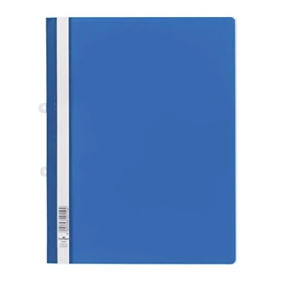 Image de Durable Lot de 25 Chemises Présentation Couverture Transparente Bleu Format A4