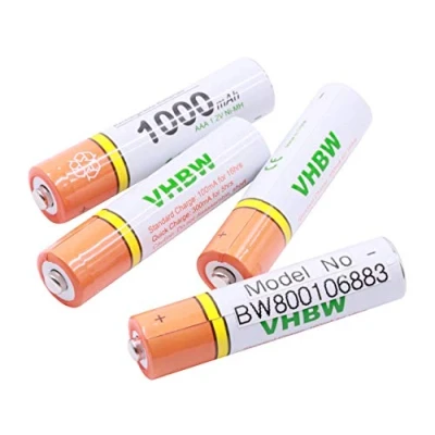 Image de vhbw 4X AAA téléphones Fixes, Micro, R3, HR03 1000mAh Compatible avec Siemens Gigaset A415, A540