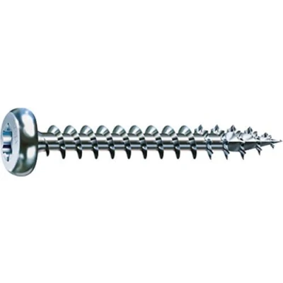 Image de SPAX Vis universelle 6,0 x 40 mm, 500 pièces, T STAR plus, tête demi ronde, filetage total, 4CUT, WIROX A9J, 0201010600405
