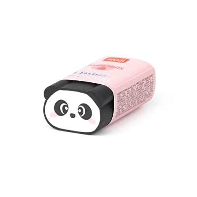 Image de Legami GP0004 Caoutchouc parfumé, Panda Pantastic, 1,7 x 5 cm, parfum fraise, gomme à effacer souple, effacement propre et précis