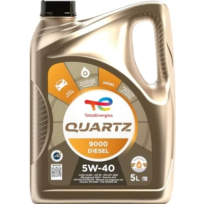 Image de TotalEnergies Quartz 9000 Diesel 5W 40, Huile moteur, 5 litres