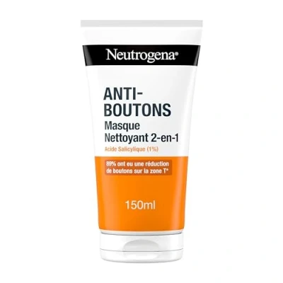 Image de Neutrogena Masque Nettoyant 2 en 1 (tube de 150 ml) visage à l&#039;acide salicylique (1%)