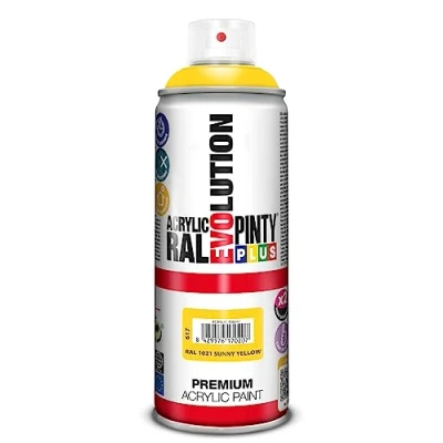 Image de PINTYPLUS Aérosol de peinture EVOLUTION 520cc RAL 1021 Sunny Yellow