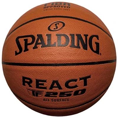 Image de Spalding React FIBA TF 250 76967Z, Unisex basketballs, Orange, 7 EU