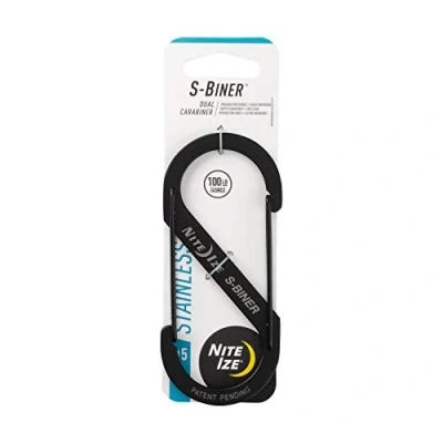 Image de Nite IZE Mousqueton Porte Noir Size 5 Black
