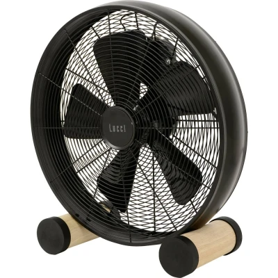 Image de Beacon Lighting Ventilateur de table Breeze, noir/frêne Ø 41 cm, silencieux