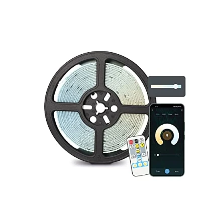 Image de Bande SmartLED Ksix 5 m, découpable, 1000 lm, Synchronise de la musique, application compatible avec Alexa, Google Home, Siri, blanc CCT