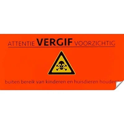 Image de Hofman Autocollant &amp; quot; Poison One Size Orange