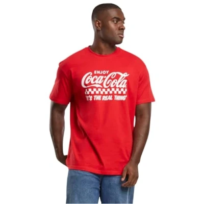 Image de Merchcode COCA COLA Enjoy COKE Tshirt imprimé, Homme, Taille: XL, Cityred