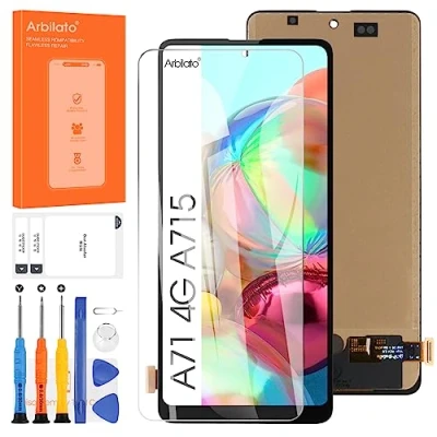 Image de Incell Écran pour Samsung Galaxy A71 4G De Remplacement A715 LCD SM A715F, A715W, A715X Tactile Digitizer Assemblée Pièces Réparation (Noir Pas Fonction