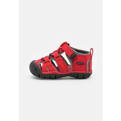 Image de Keen Seacamp II CNX Unisex Sandales de randonnée pour enfants, Taille: 19, Racing red/gargoyle Tissu / matière synthétique