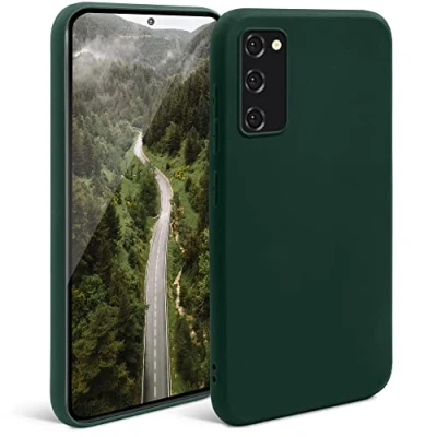 Image de Moozy Minimalist Series Coque en silicone pour Samsung S20, Vert nuit Finition mate fine et souple TPU Neuf