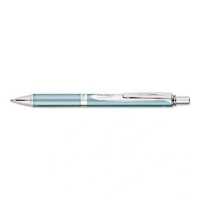 Image de Pentel BL407LS A EnerGel Stylo roller à encre gel liquide avec surface mat bleue Noir Trait de 0,35 mm Diamètre bille 0,7