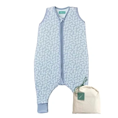 Image de molis&amp;co. Gigoteuse été Bébé Tog 0,5 100% Coton (Oeko TEX) Turbulette Longueur Ajustable (60 70 cm) pour Garçon en Fille Blue Garden