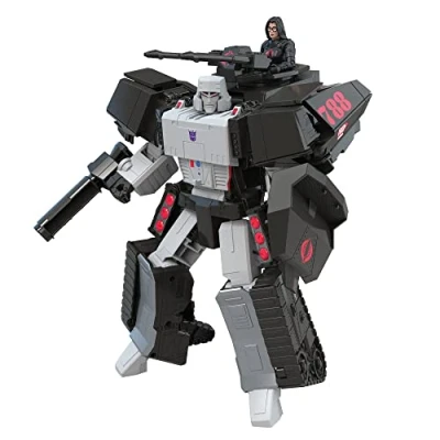 Image de Transformers Generations, Collaborative : Fusion G.I. Joe, Figurine Megatron H.I.S.S. Tank avec Cobra Baroness, à partir de 8 Ans