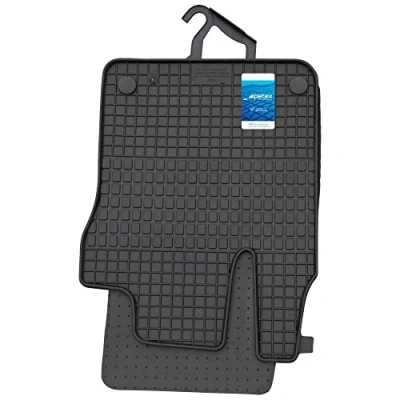 Image de Petex 29511 Ensemble de tapis sol Caoutchouc avant et arrière 4 noir RENAULT: Twingo 3