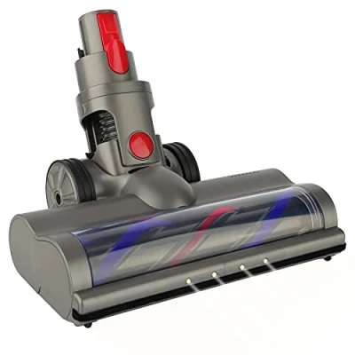 Image de Tête de Nettoyage à Entraînement Direct Acessoire Brosse Turbo avec Dégagement Rapide pour Dyson V7 V8 V10 V11 V15 Aspirateur, Rouleau Poils Durs