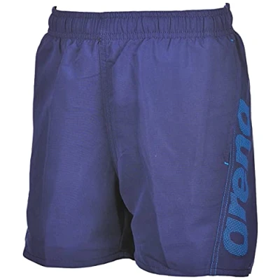 Image de arena Short de Bain Fundamentals Logo Junior pour Garçons, Maillot Plage en Tissu Doux à Séchage Rapide, Slip Intégré Maille Filet