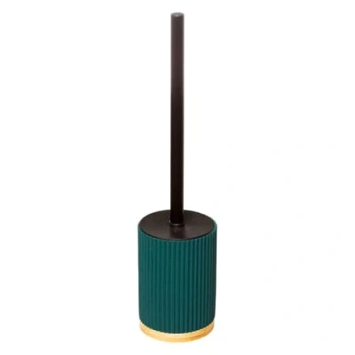 Image de Brosse WC avec Support en résine Bleu pétrole Five