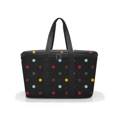 Image de reisenthel coolerbag Sac Isotherme pour Les Courses, complément du carrybag, Isolation épaisse, Doublure en Feuille d&#039;aluminium, 2 anses, Fond Stable &amp; résistant, 20l, Motif Dot