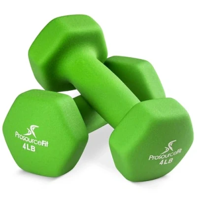 Image de ProsourceFit Neoprene Dumbbell Coated for Non Slip Grip, 4 LB
