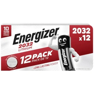 Image de Pile bouton CR 2032 lithium Energizer 240 mAh 3 V 12 pc(s)