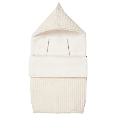 Image de Koeka Chancelière Bébé Pour Siège Auto D&#039;hiver Avec Capuche Oslo Coton Lavable Naturel Universelle