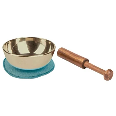 Image de moses. Omm for You Mini Bol Chantant avec maillet en Bois et Coussin métal moulé dans Une boîte Cadeau