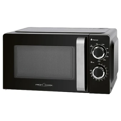 Image de ProfiCook PC MWG 1208 Four à micro ondes avec gril, espace de cuisson 17 litres, gril 900 watts/micro 700 watts, 6 niveaux puissance ondes, minuterie 30 minutes signal fin