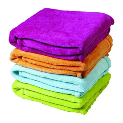 Image de Couverture DOMIVA Microlon Microfibre 100% Polyester Fuchsia 100x150 cm Finition ourlée