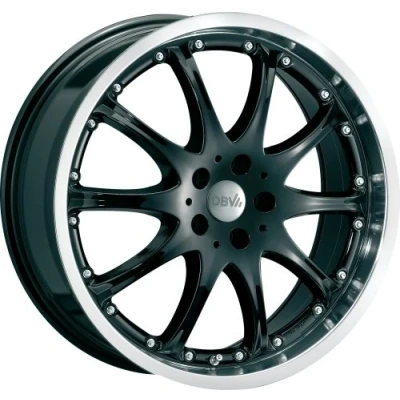 Image de DBV 5Trou 15Pouce 114.3mm Jante alu Australia schwarz Horn poliert 36019