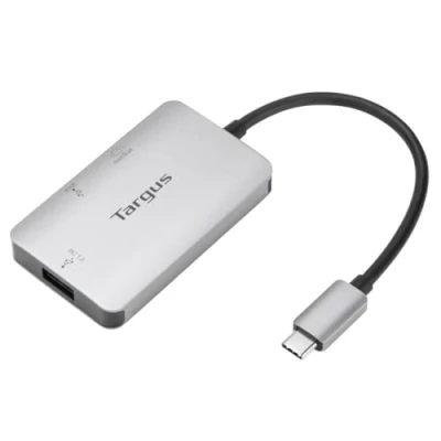 Image de Targus ACA948EU hub &amp; concentrateur USB 3.2 Gen 1 (3.1 1) Type C 5000 Mbit/s Argent Neuf