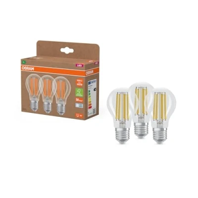 Image de OSRAM 4099854348075 LED CEE A (A G) E27 7.2 W blanc froid 3 pc(s)