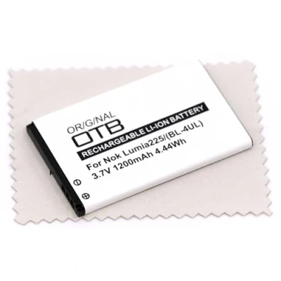 Image de batterie de rechange pour Nokia 225, 3310 (2017), 6310 (2021), TA 1008, 1030 (remplace la d&#039;origine BL 4UL) 1200 mAh avec chiffon nettoyage Mungoo
