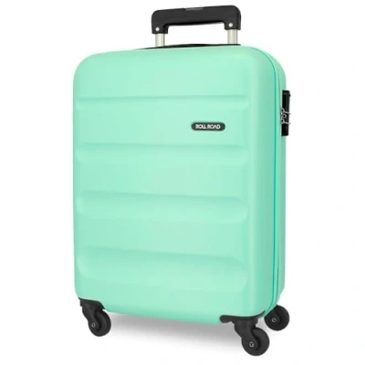 Image de Roll Road Flex Valise Trolley Cabine Vert 38x55x20 cms Rigide ABS Serrure à combinaison 35L 2,5Kgs 4 roues Bagage main