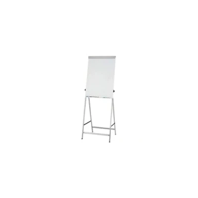 Image de MAUL paperboard MAULoffice 70x100cm Tableau blanc stable avec 4 pieds réglable en hauteur Chevalet bureau bac de rangement pour marqueur, promarker et stylo feutre Gris