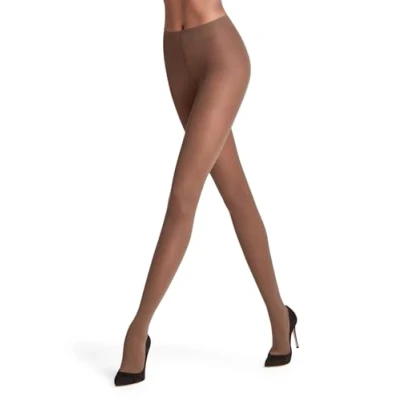Image de FALKE Matt Deluxe 30 DEN W TI transparents unis 1 paire, Collants Femme, Marron (Espresso 5188), M L