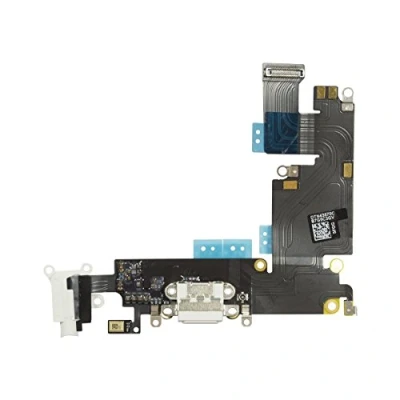 Image de OnlyTech connecteur de Charge pour iPhone 6 Plus Blanc Nappe Interne Comprenant Le Charge, la Prise Jack, Micro et l&#039;antenne GSM Compatible Apple