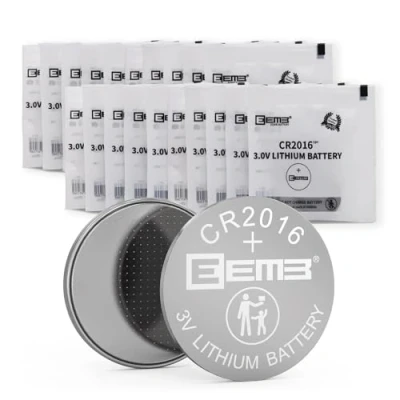 Image de EEMB 20 Pack CR2016 Batterie 3V au Lithium Bouton Pile 2016 ECR2016 DL2016 LM2016 pour Clé de Voiture Fob, Montre, Calculatrice, Ouvre Porte Garage, Jouet, Lumière LED