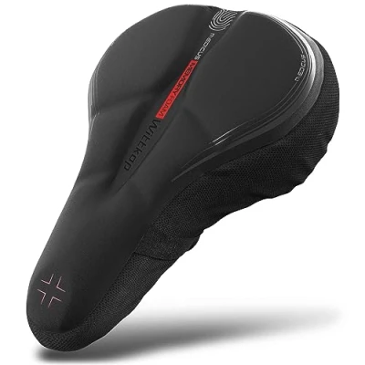 Image de WITTKOP coussin de siège vélo fabriqué en mousse à mémoire forme confortable pour homme et femme avec concept ergonomique 3 zones Peleton,
