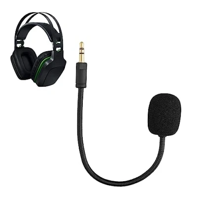Image de kwmobile Microphone de Remplacement Compatible avec Razer Electra V2 / V1 Micro Rechange pour Casque Audio Gaming Noir