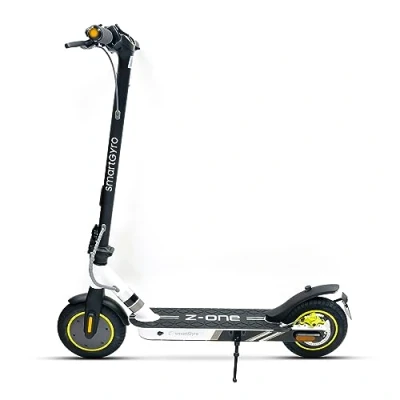 Image de smartGyro Z One Grey Scooter électrique certifié 36V, puissance maximale 400W, batterie 8Ah, autonomie 30Km, roues pneumatiques 10&quot;, triple freinage, application, DGT, deuxième génération
