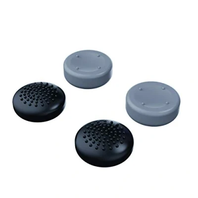 Image de Konix Mythics Pack de 4 appuie pouces antidérapants pour joysticks manettes Xbox Series X, S Silicone Gris et noir